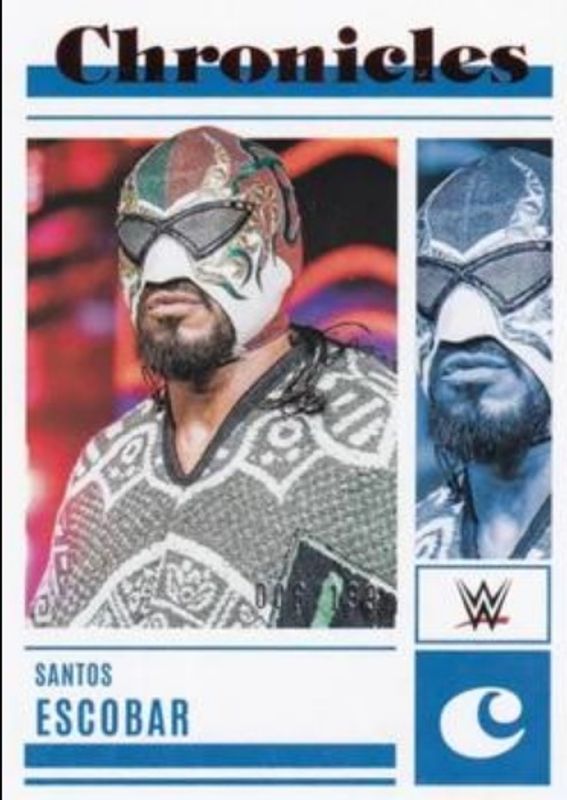 Santos Escobar 2023 Chronicles WWE #20 Red /199 RAW