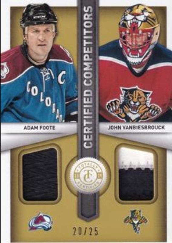 2013 Totally Certified #CC-FV Certified Competitors Jerseys Patch Gold /25