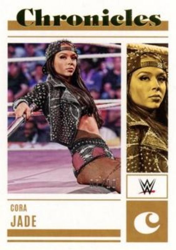 Cora Jade 2023 Chronicles WWE #95 Gold /10 RAW