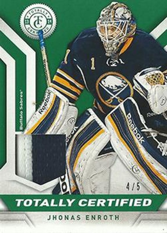 2013 Totally Certified #TC-JEN Jerseys Patch Green /5