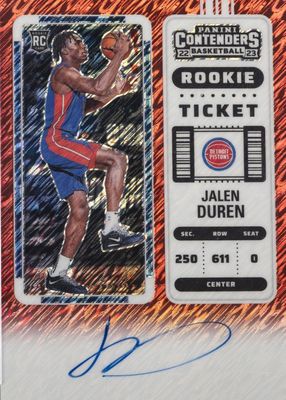 2022 Contenders #102 Rookie Ticket Auto - Premium Red Shimmer /5