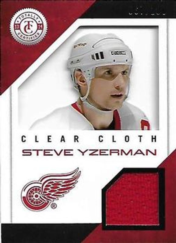2013 Totally Certified #CL-SY Clear Cloth Red Jersey /100
