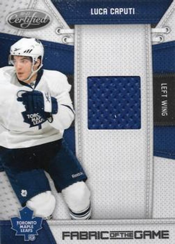 Luca Caputi 2010 Certified #LC Fabric of the Game /250 RAW