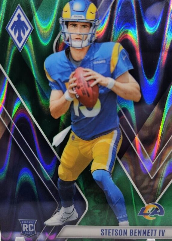 Stetson Bennett IV 2023 Phoenix #121 Green Seismic /25 Rookie RAW