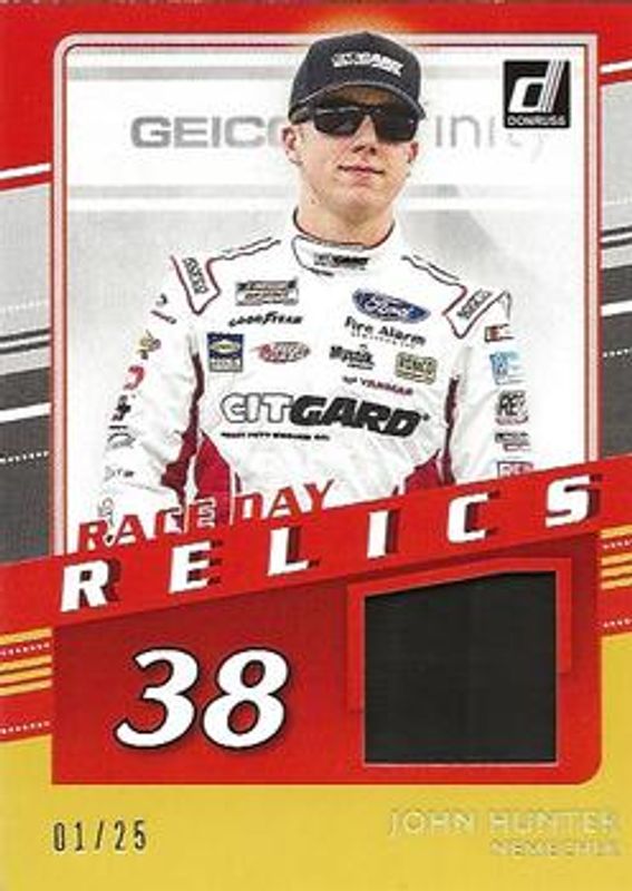 2021 Donruss NASCAR #RDR-JN Race Day Relics - Holo Gold /25