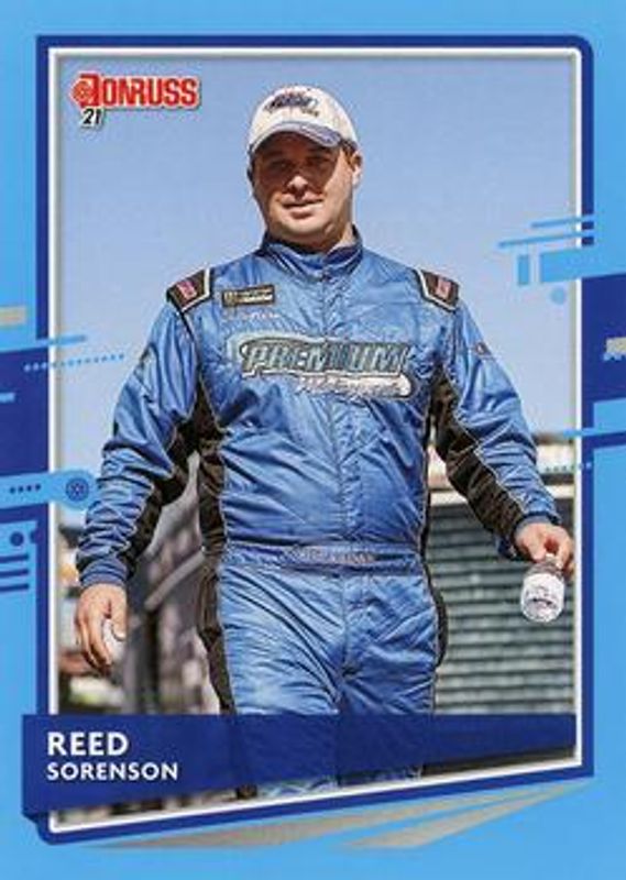 Reed Sorenson 2021 Donruss NASCAR #71 Carolina Blue RAW