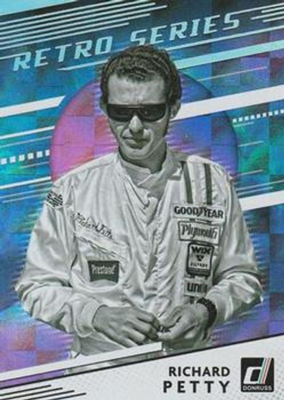 Richard Petty 2021 Donruss NASCAR #RS5 Retro Series Checkers RAW