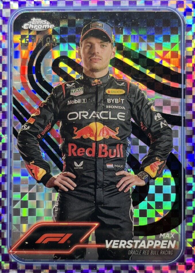 2020 TOPPSクローム PURPLE Max Verstappen 2020 Topps Chrome F1 #6 Max Verstappen RC Purple Refractor