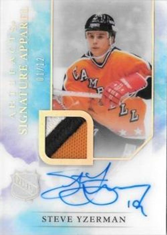 Steve Yzerman 2023 Upper Deck Artifacts #SA-SY 2021 Upper Deck Artifacts Update /12 RAW