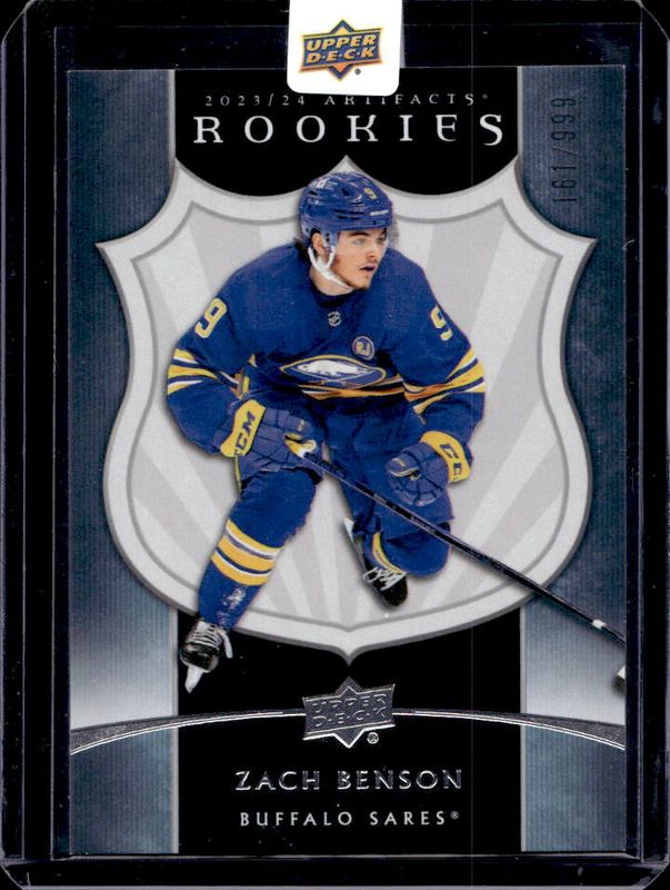 Zach Benson 2023 Upper Deck Artifacts #13 Retro Rookies Redemptions /999 RAW