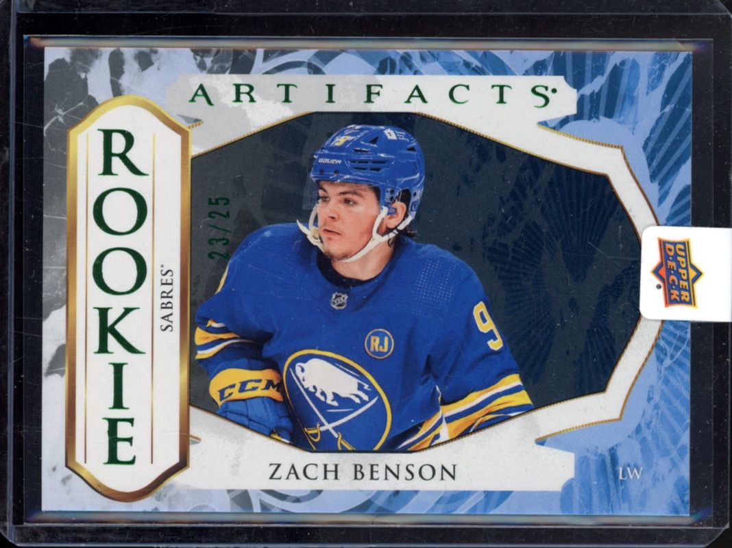 Zach Benson 2023 Upper Deck Artifacts #SP5 Horizontal Photo Variants Emerald Redemptions /25 Rookie RAW