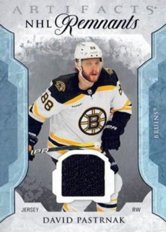 David Pastrnak 2023 Upper Deck Artifacts #NR-DP NHL Remnants RAW