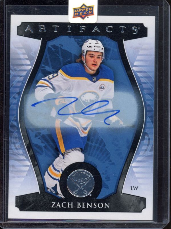 Zach Benson 2023 Upper Deck Artifacts #XIII Autographs Roman Numerals Rookie RAW