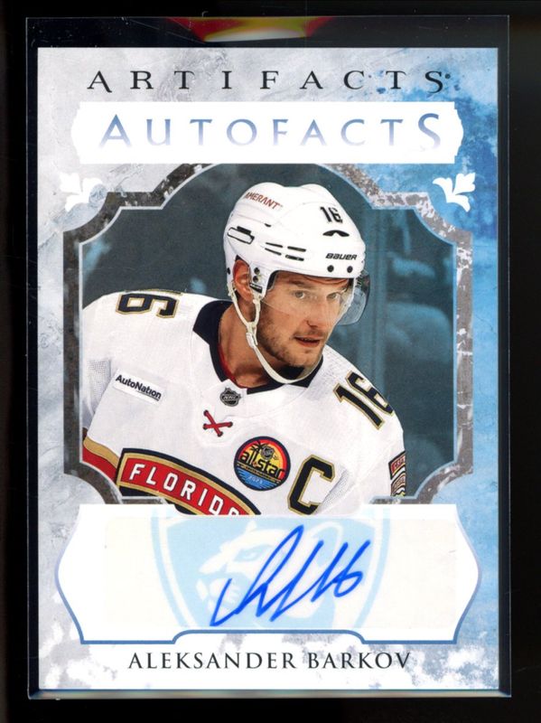 Aleksander Barkov 2023 Upper Deck Artifacts #AF-BA Auto Facts RAW
