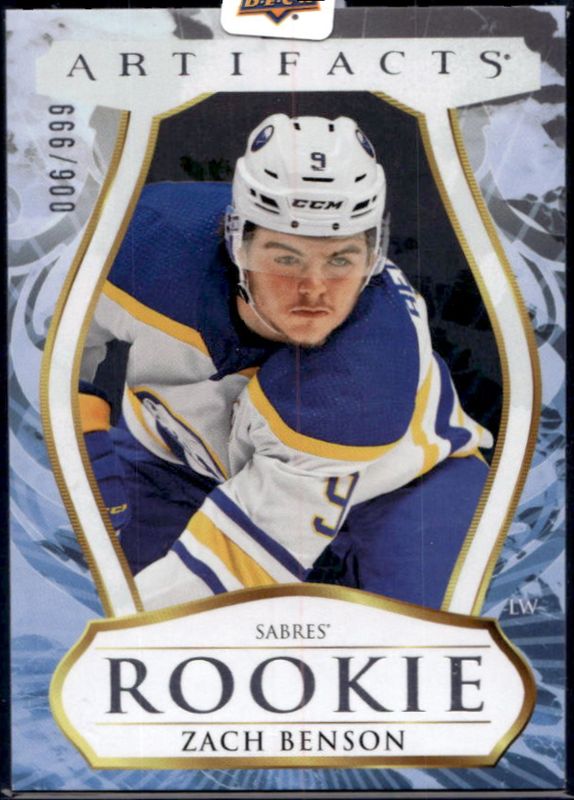 Zach Benson 2023 Upper Deck Artifacts #204 Rookie Redemptions /999 RAW