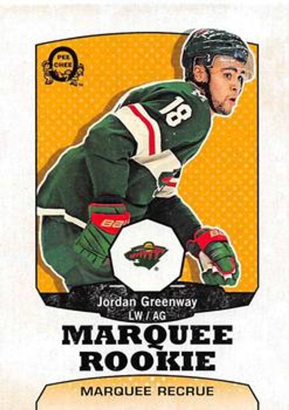 Jordan Greenway 2018 O-Pee-Chee #515 Retro Rookie RAW