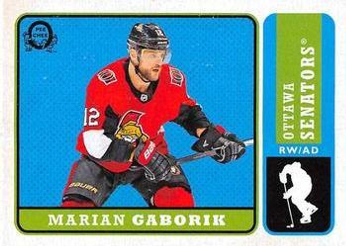 Marian Gaborik 2018 O-Pee-Chee #369 Retro Blank Back RAW