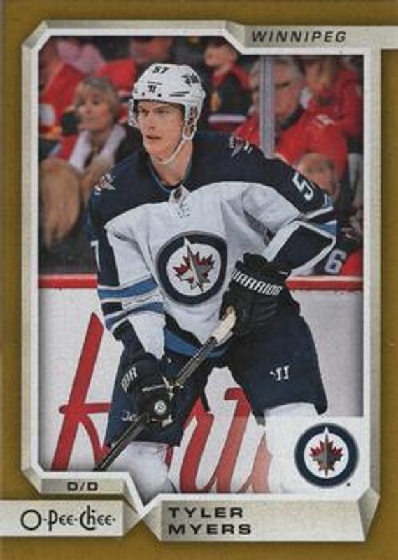 Tyler Myers 2018 O-Pee-Chee #311 Gold Border Glossy RAW