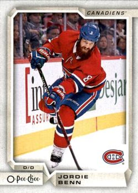 Jordie Benn 2018 O-Pee-Chee #183 Base RAW