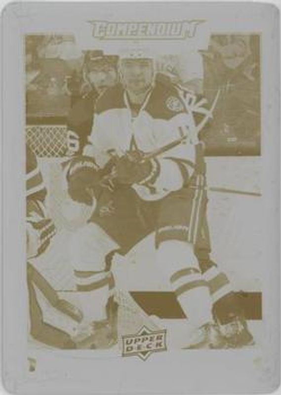 2017 Upper Deck Compendium #83 Printing Plates Yellow /1