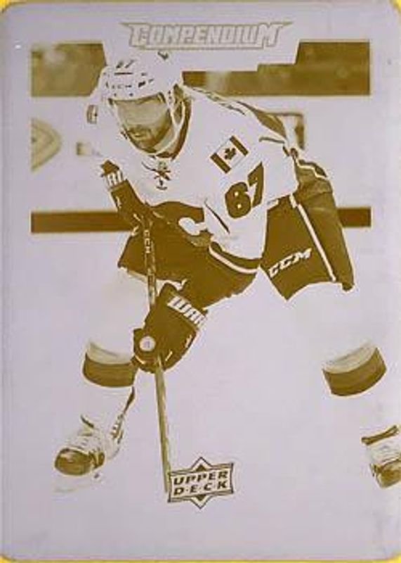 2017 Upper Deck Compendium #37 Printing Plates Yellow /1
