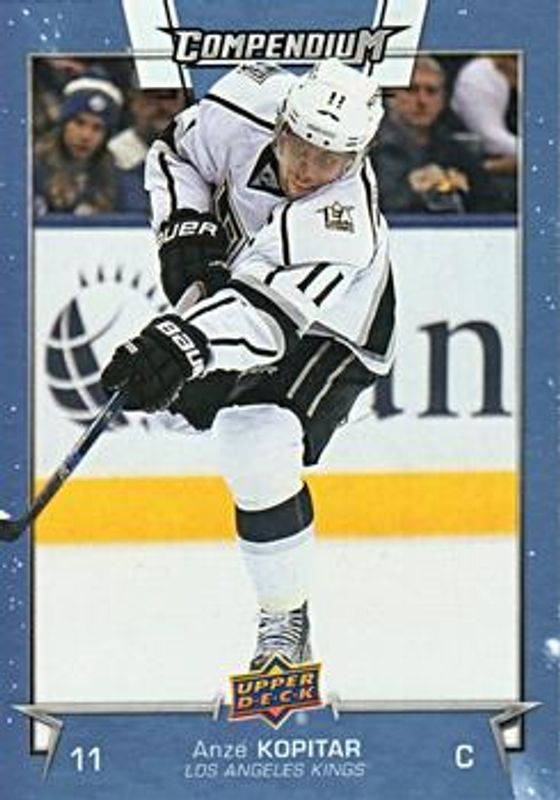 Anze Kopitar 2017 Upper Deck Compendium #124 Blue RAW