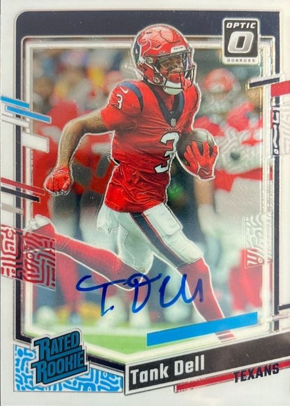 Tank Dell 2023 Optic #245 Rated Rookie Autographs (/99) RAW