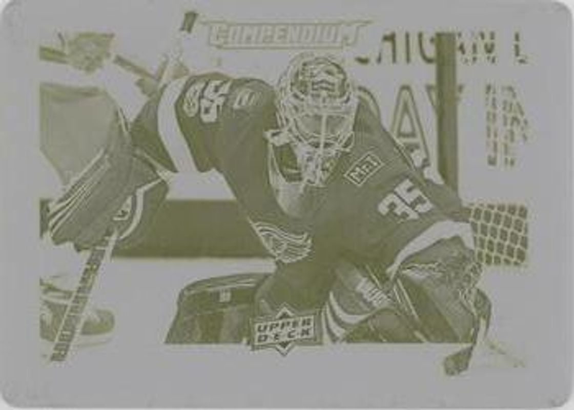 2017 Upper Deck Compendium #679 Printing Plates Yellow /1