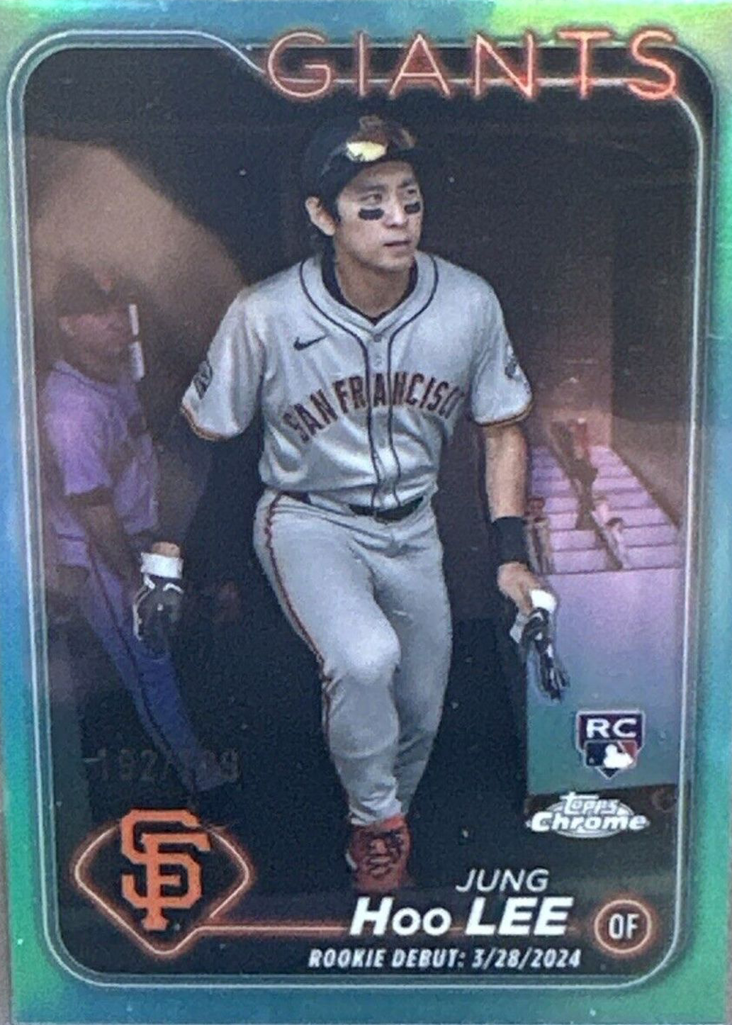 Jung Hoo Lee 2024 Topps Chrome Update #USC185 Rookie Debut