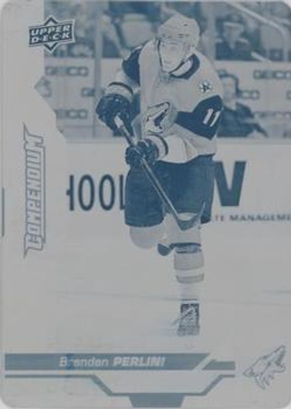 2018 Upper Deck Compendium #21 Printing Plates Cyan /1