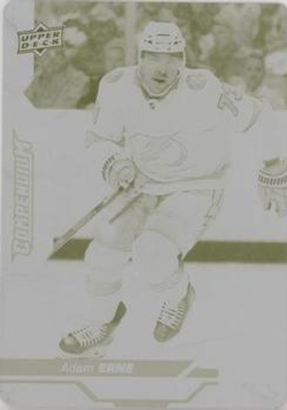 2018 Upper Deck Compendium #742 Printing Plates Yellow /1