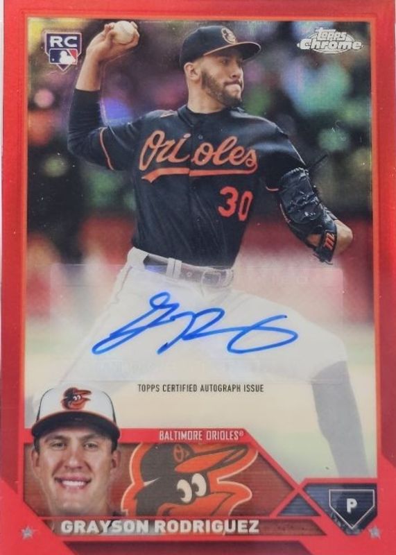 2023 Topps Chrome #RA-GR Rookie Autographs - Red Refractor /5