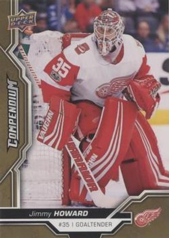Jimmy Howard 2018 Upper Deck Compendium #144 Gold RAW