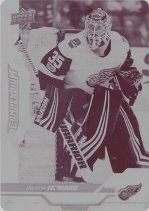 Jimmy Howard 2018 Upper Deck Compendium #144 Printing Plates Magenta /1 RAW
