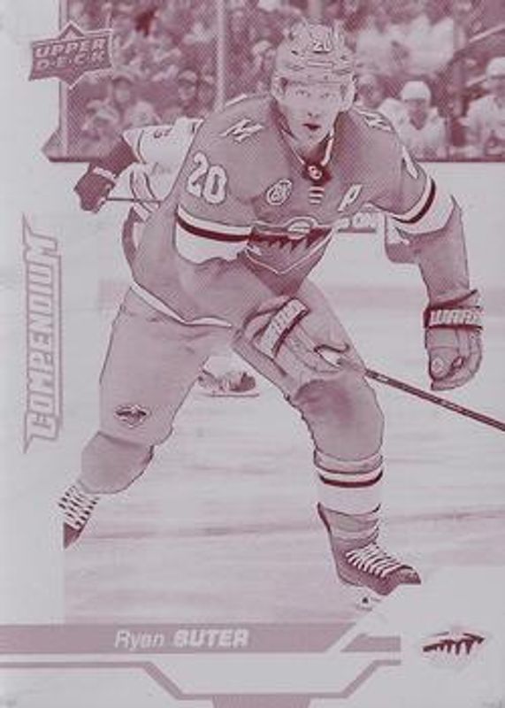 2018 Upper Deck Compendium #613 Printing Plates Magenta /1