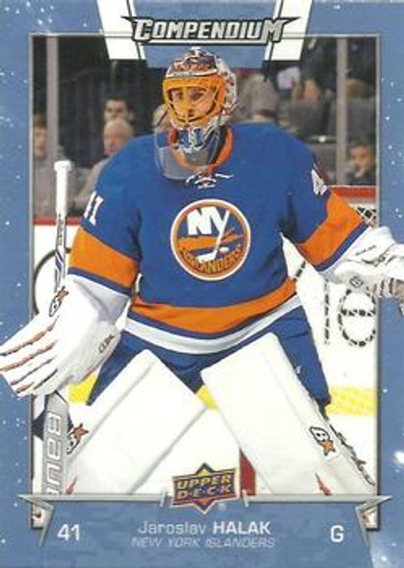 Jaroslav Halak 2017 Upper Deck Compendium #471 Blue RAW
