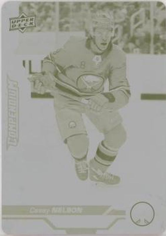 2018 Upper Deck Compendium #497 Printing Plates Yellow /1