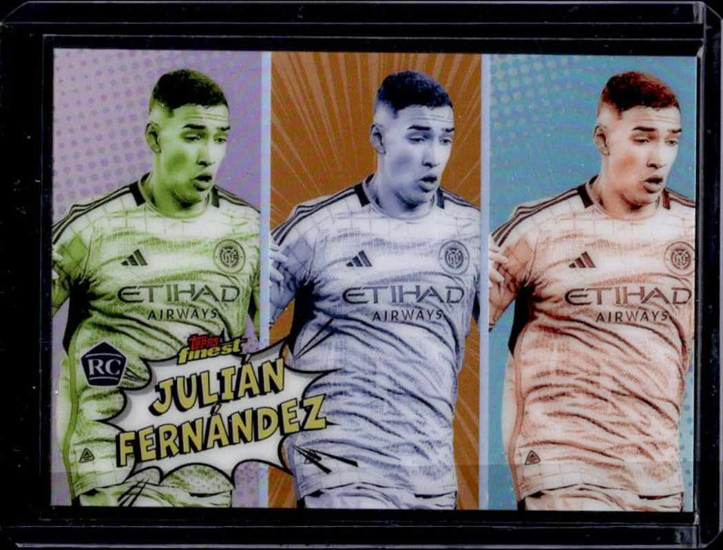 Julian Fernandez 2024 Topps Finest MLS #PA-2 MLS Pop Art Rookie RAW