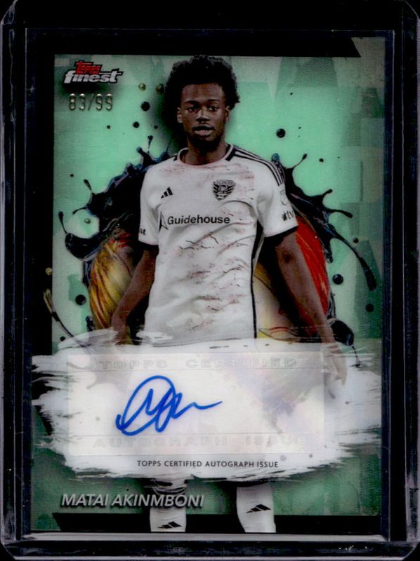 2024 Topps Finest MLS #BA-MA Autographs - Neon Green Refractor /99