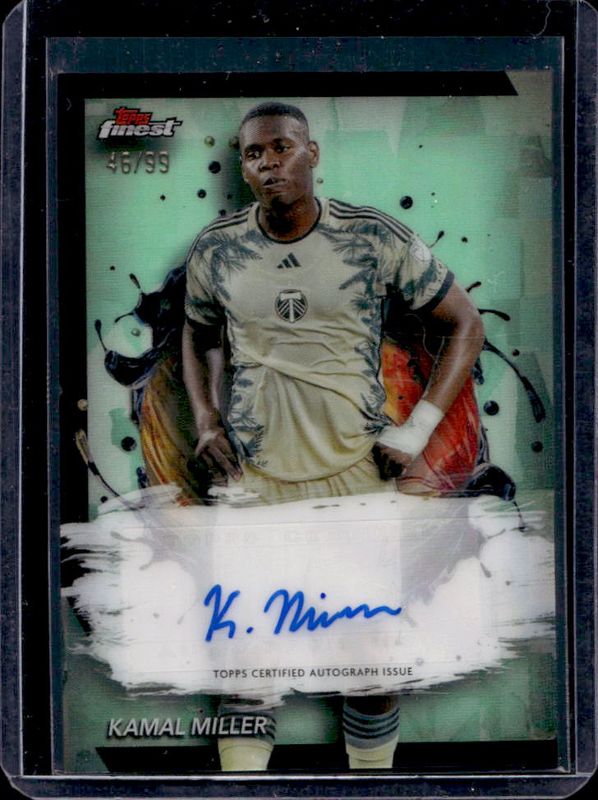 2024 Topps Finest MLS #BA-KM Autographs - Neon Green Refractor /99