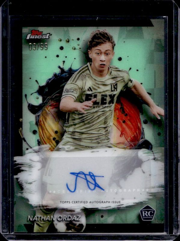 2024 Topps Finest MLS #BA-NO Autographs - Neon Green Refractor /99