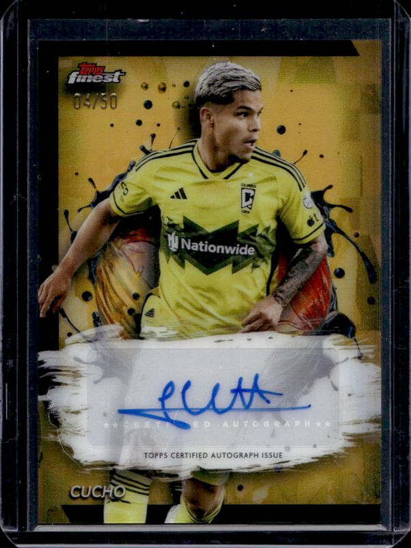 2024 Topps Finest MLS #BA-CU Autographs - Gold Refractor /50