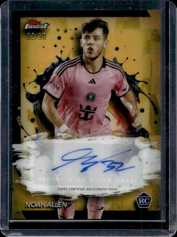 2024 Topps Finest MLS #BA-NA Autographs - Gold Refractor /50