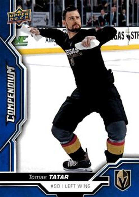 Tomas Tatar 2018 Upper Deck Compendium #385 Blue RAW