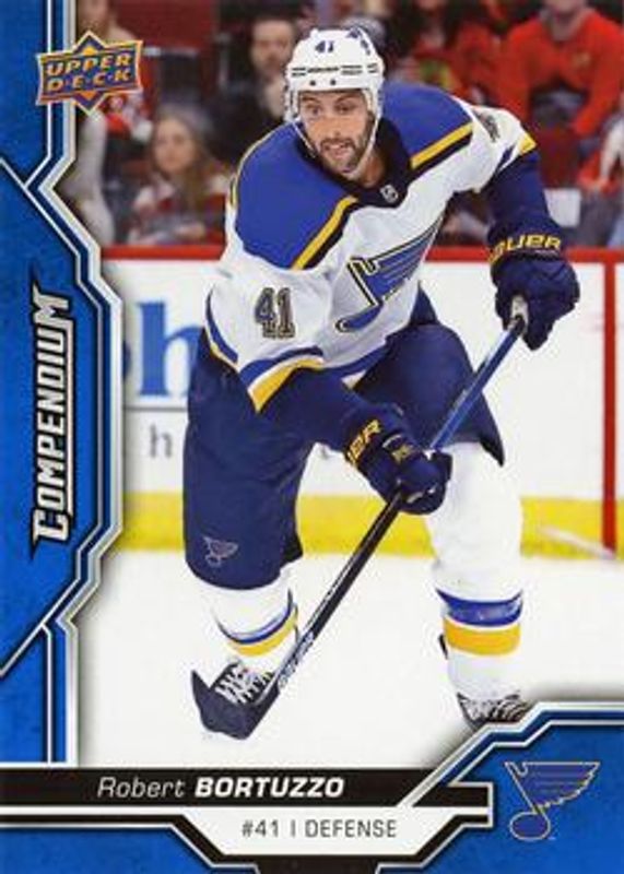 Robert Bortuzzo 2018 Upper Deck Compendium #730 Blue RAW