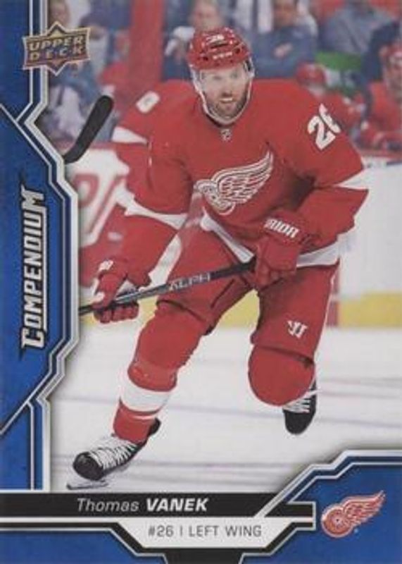 Thomas Vanek 2018 Upper Deck Compendium #572 Blue RAW