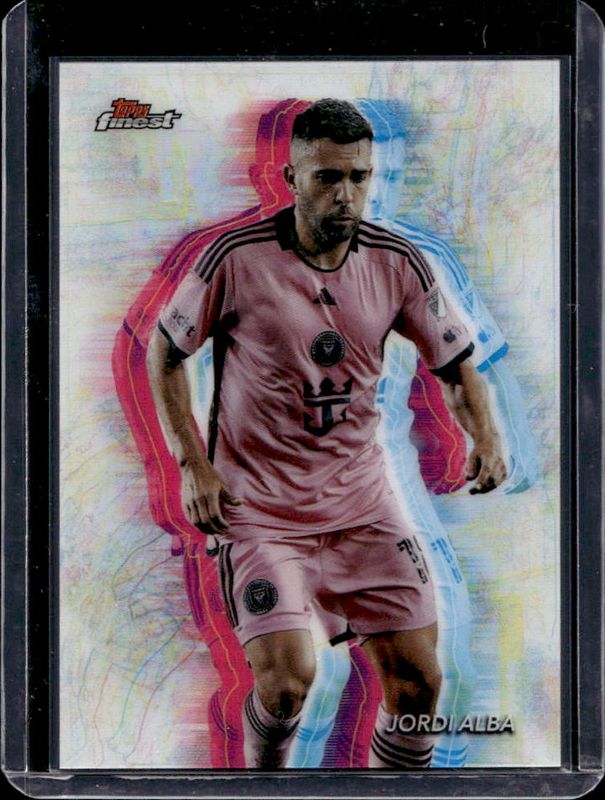 Jordi Alba 2024 Topps Finest MLS #18 Holo Glow RAW