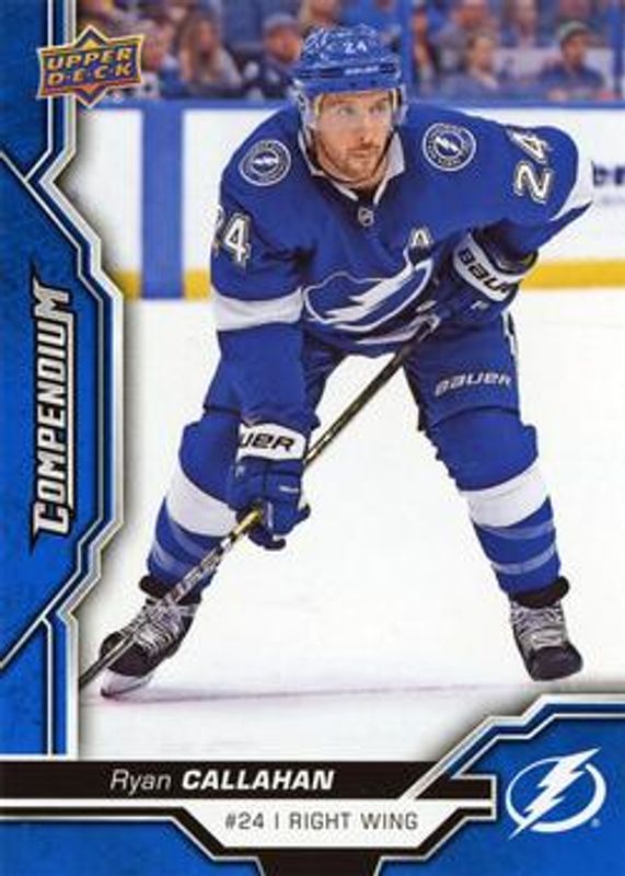 Ryan Callahan 2018 Upper Deck Compendium #739 Blue RAW