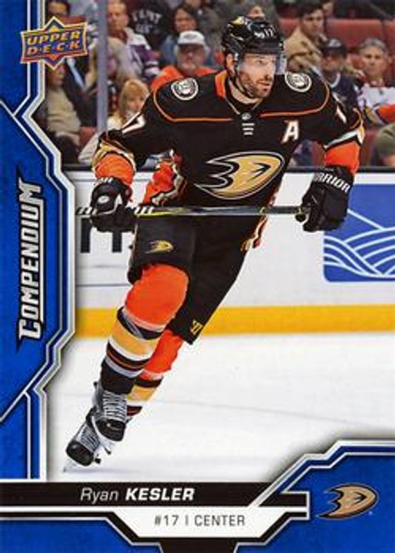 Ryan Kesler 2018 Upper Deck Compendium #6 Blue RAW