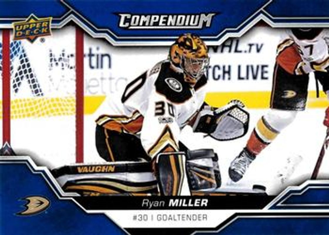 Ryan Miller 2018 Upper Deck Compendium #9 Blue RAW